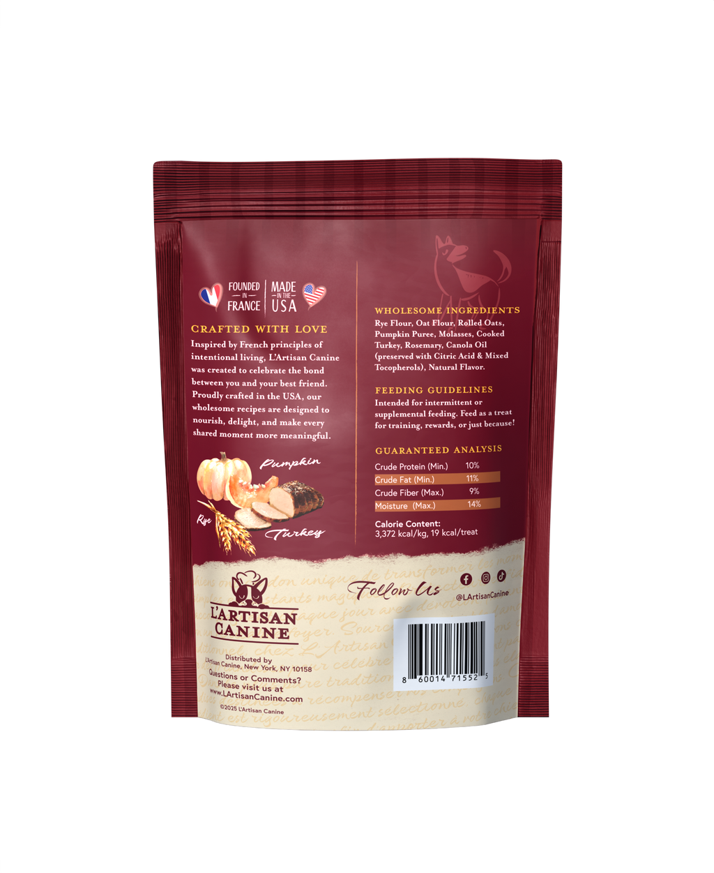 Savory Turkey & Pumpkin Dog Treats